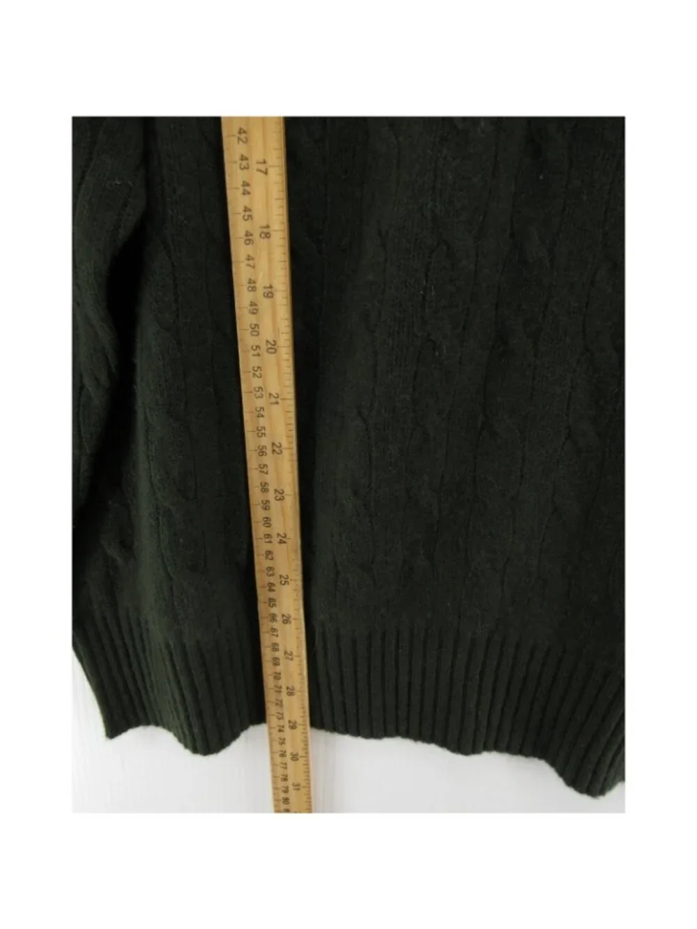 VINTAGE Polo Ralph Lauren Sweater XL Cashmere Cable Knit Crewneck